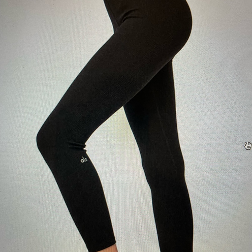 ALO Ribbed Leggings NEW -Black